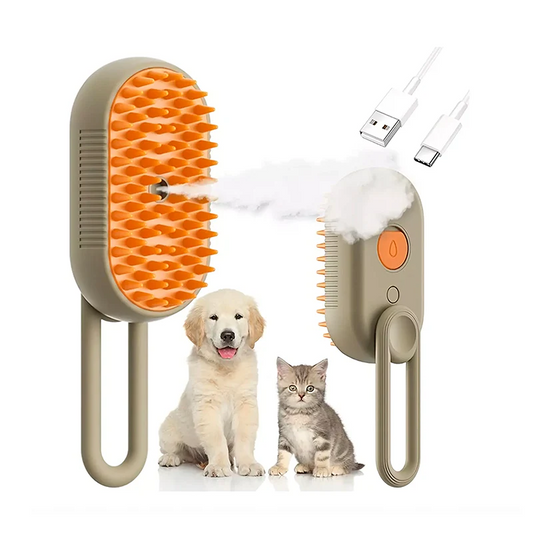 Cepillo de vapor para mascotas 3 en 1