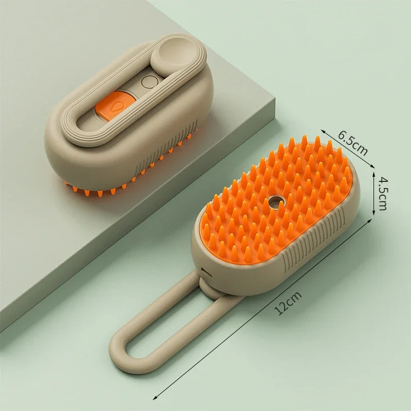 Cepillo de vapor para mascotas 3 en 1